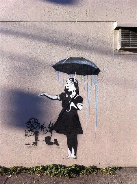 Fake Banksy Umbrella Girl Vs Marge Fakesy Umbrella Girl I Flickr