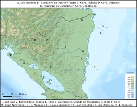 Quiero El Mapa De Nicaragua Con Sus Principales Rios Brainlylat
