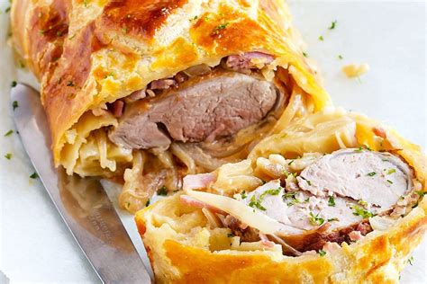 Preheat the oven to 400 degrees f. Puff Pastry Wrapped Pork Tenderloin | Cooking pork ...