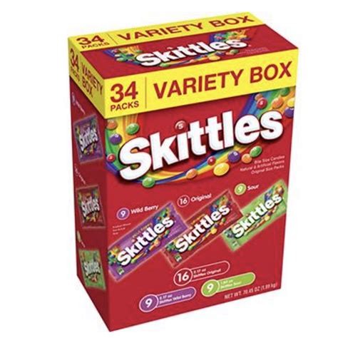 Skittles Variety Pack 34 Ct
