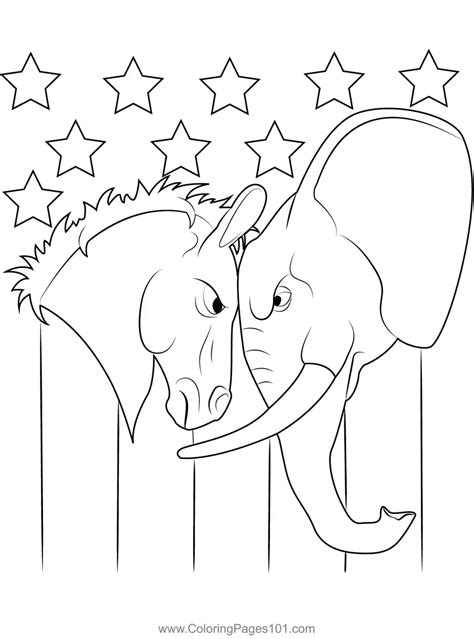Us Elections Coloring Page For Kids Free Election Day Printable
