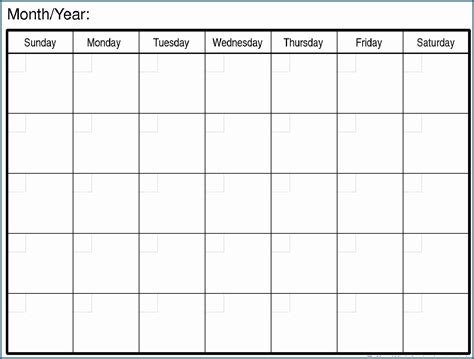Blank Monthly Calender ⋆ Calendar For Planning