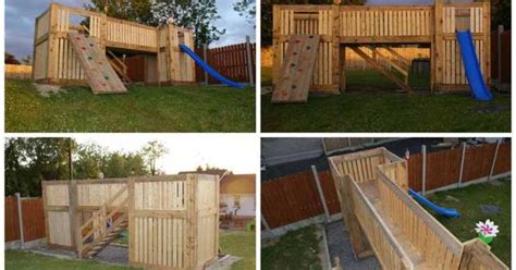 30 Diy Pallet Ideas To Make Garden Play Equipment Jungle Gym From