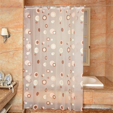 Plastic PEVA 3d Waterproof Shower Curtain Transparent White Clear