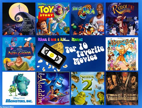 My Top 10 Favorite Movies From When I Was A Kid By Jackskellington416
