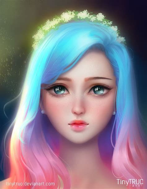 Rainbow Beauty By Tinytruc On Deviantart Anime Art Beautiful Digital