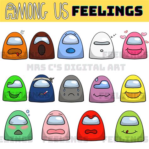 Among Us Feelings Clipart Clip Art Feelings Face Expressions