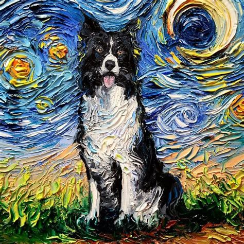 Artist Creates Van Gogh ‘starry Night Inspired Paintings Starring Dogs