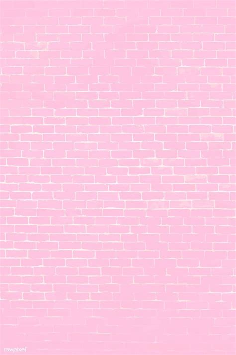 Unique texture of pink brick wall. Download premium vector of Pastel pink brick wall textured ...