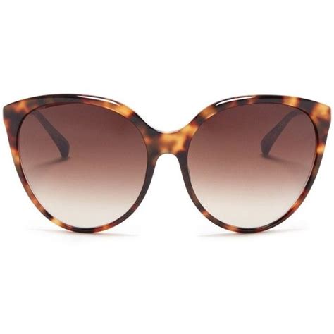 Linda Farrow Oversized Tortoiseshell Cat Eye Sunglasses 570 Liked On