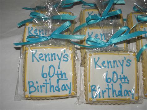 Cookie Dreams Cookie Co 60th Birthday Cookie Favors