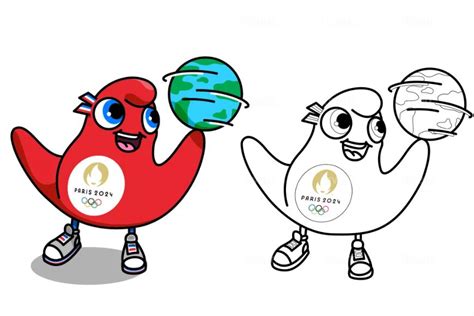 Paris 2024 Mascots Colouring Pages The Best Articles From The Web