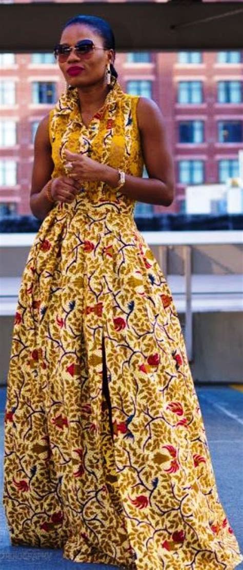 Fashion Flashback Return Of The African Print Long Dress Ghana Vibes African Print Long