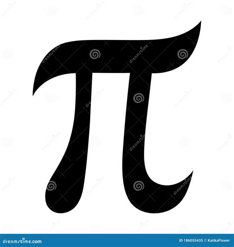 The Greek Letter Pi The Symbol Of The Mathematical Constant Stock