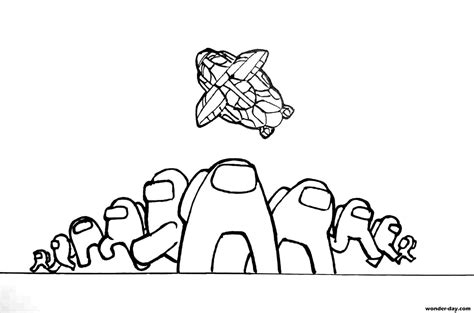 Раскраски Амонг Ас - Новые раскраски для печати