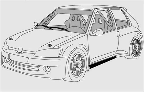 Les dessins de motos et mobylettes sont à imprimer gratuitement pour le coloriage. Peugeot 106 S20 Maxi (1997) - Racing Cars