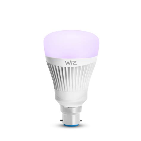 Wiz A60 B22 800lm Colour Adjustable Wi Fi Smart Lamp Bunnings Warehouse