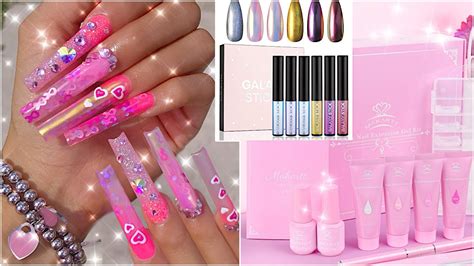 Do not press too hard while doing this or you could risk damaging your natural. Polygel Nails for Beginners with Tips Step by Step (it's a ...