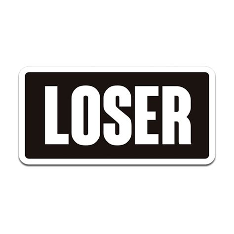 Loser Funny Sticker Decal Rotten Remains