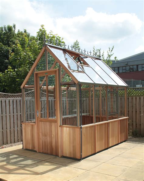 Denstone Cedar Greenhouse (6'2" x 8'5") - Alton Greenhouses