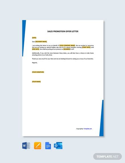Free Offer Letter Templates In Microsoft Word Doc