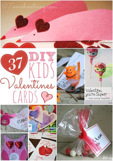 Try these printable valentine cards for kids that attach to a juice pouch. 37 DIY Kid's Valentine's Day Cards for Your Kids and Their Friends