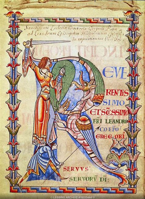 Illuminated Manuscript Art Through The Ages Saint Gregory