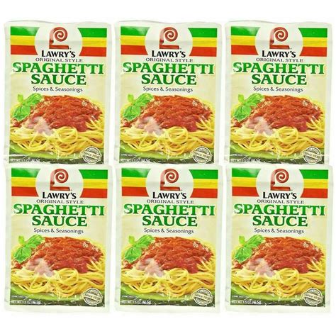 Lawry S Original Spaghetti Sauce Mix Pack Of 6 EBay Spaghetti Sauce