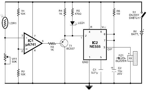 Here is an electric fence perimeter protection circuit designed to run on batteries and provide configurable pulses of up to 20kv, to protect a tent perimeter against bears or other animals, out in the wild. Light Fence with LDR - Circuit Scheme