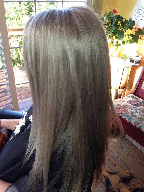 Long blonde grey hair with light waves. Pin by Brittany Ross on Hair styles | Hair styles, Hair ...