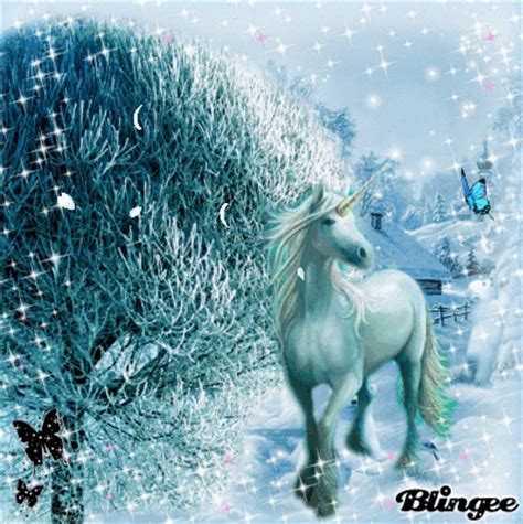 Winter unicorn Picture #131648706 | Blingee.com