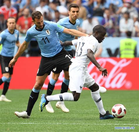 2018 Fifa World Cup Quarter Final Uruguay Vs France Xinhua English News Cn