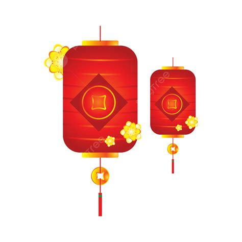 Chinese New Year Vector Art Png Chinese New Year Red Lanterns