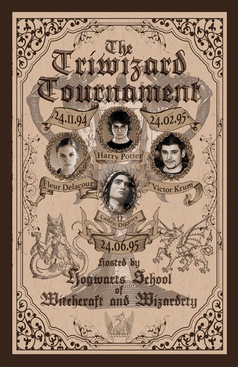 Triwizard Tournament From Goblet Of Fire Poster By Jonathanz On Deviantart