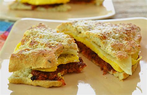 Focaccia Chorizo Breakfast Sandwich