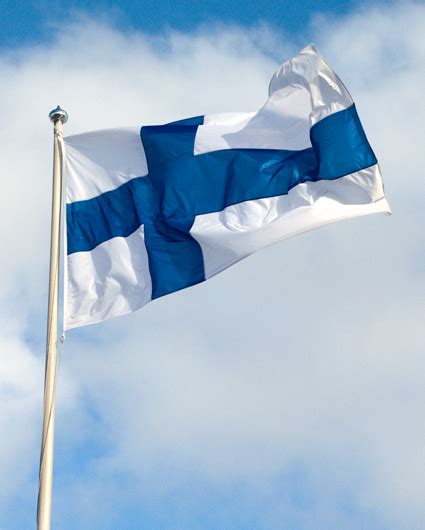 Suomen lippu 9 m tankoon