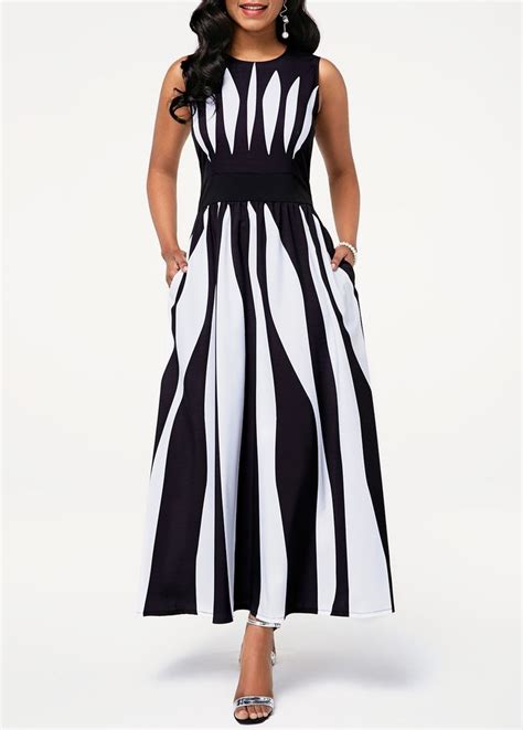 Usd 362 In 2021 Striped Print Dresses Fashion Dresses
