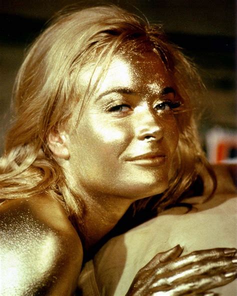 Shirley Eaton In A Promotional Photo For Goldfinger 1964 James