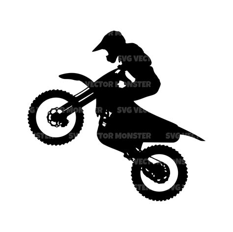 Motocross Rider Svg Vector Cut File For Cricut Silhouette Pdf Png