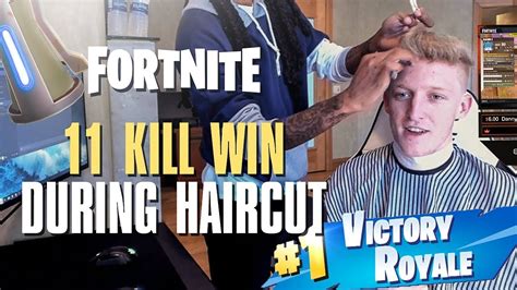 Faze Tfue Won A Fortnite Game While Getting A Haircut Youtube