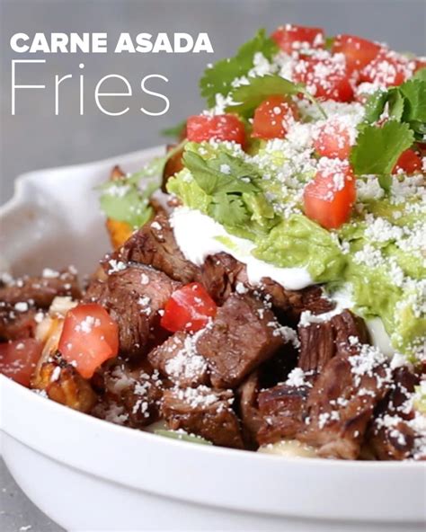 The ultimate party snack or main course to make carne asada fries, you will first need to make carne asada. Carne Asada Fries | Recipe | Carne asada fries, Recipes ...