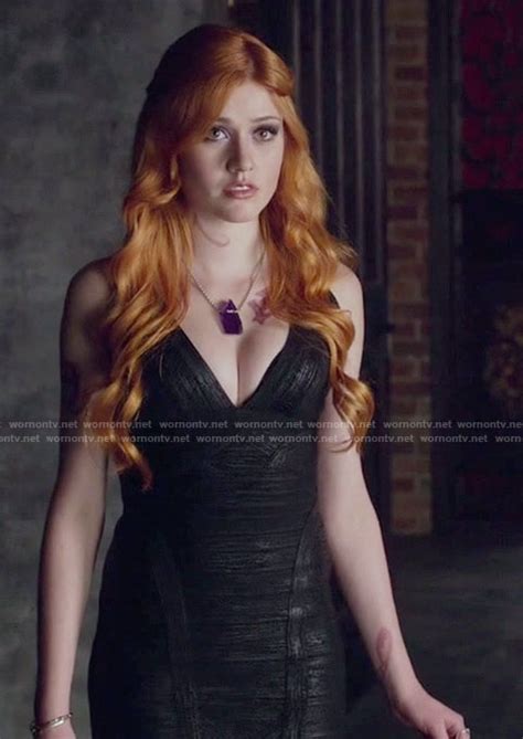 Wornontv Clarys V Neck Black Dress On Shadowhunters Katherine