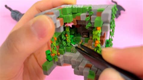 This Polymer Clay Minecraft World Is Small In Size But Big In Detail