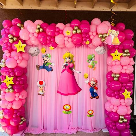 Ainhoa 4 Fiesta Princesa Peach Decoracion Cumpleaños De Princesas