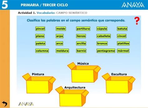 Vocabulario Campo SemÁntico Jugando Y Aprendiendo