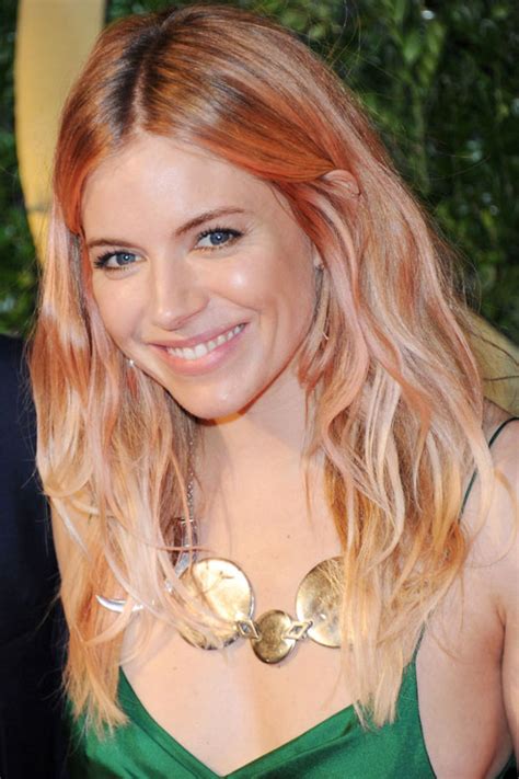 The actress says she prefers the way women dress on the other side of the channel and thinks their classic and timeless look is much more flattering than london girls' mismatched clothes. How To Get Sienna Miller's Rose Gold Hair Colour at Home ...
