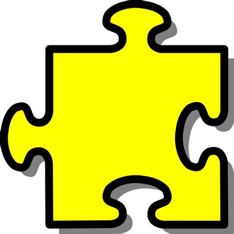 Yellow Puzzle Piece Clipart Clip Art Library