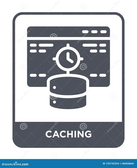 Caching Icon In Trendy Design Style Caching Icon Isolated On White