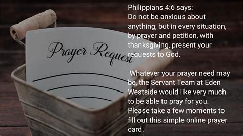 Prayer Requests