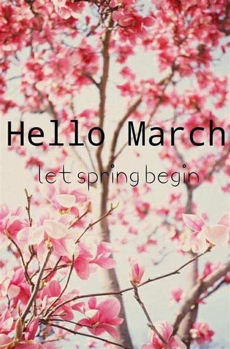 Hello March Let Spring Begin Pictures Photos And Images For Facebook